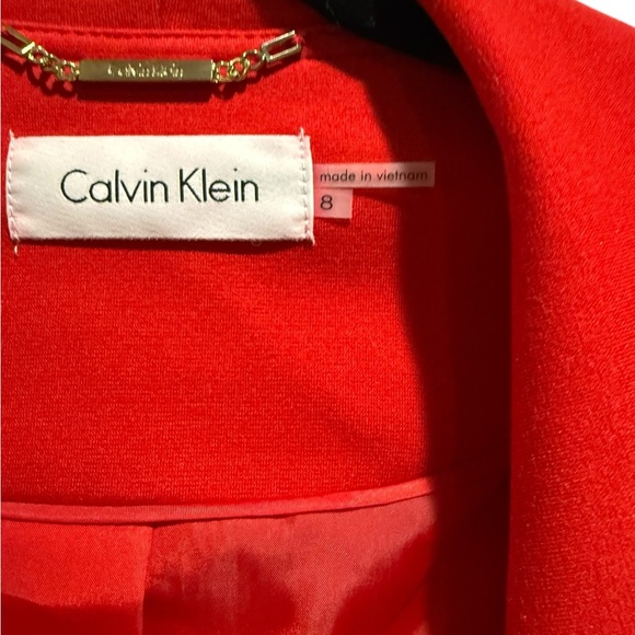 ❤️ Calvin Klein Ruffled Collar Blazer | Size 8 ❤️ - Picture 2 of 6